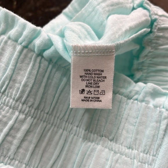 NWT-simply Southern-M/L-mint green-elastic waistband,lightweight,pull- on shorts - Picture 8 of 12